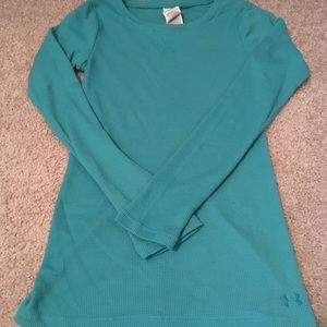 Under Armour teal long sleeve shirt XS